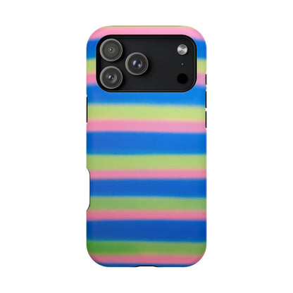MagSafe "sherbet stripes" airbrush iPhone case