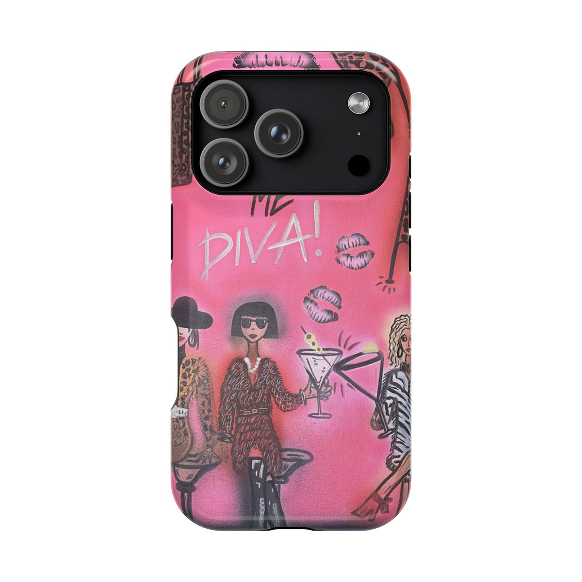 MagSafe "party diva" airbrush iPhone case