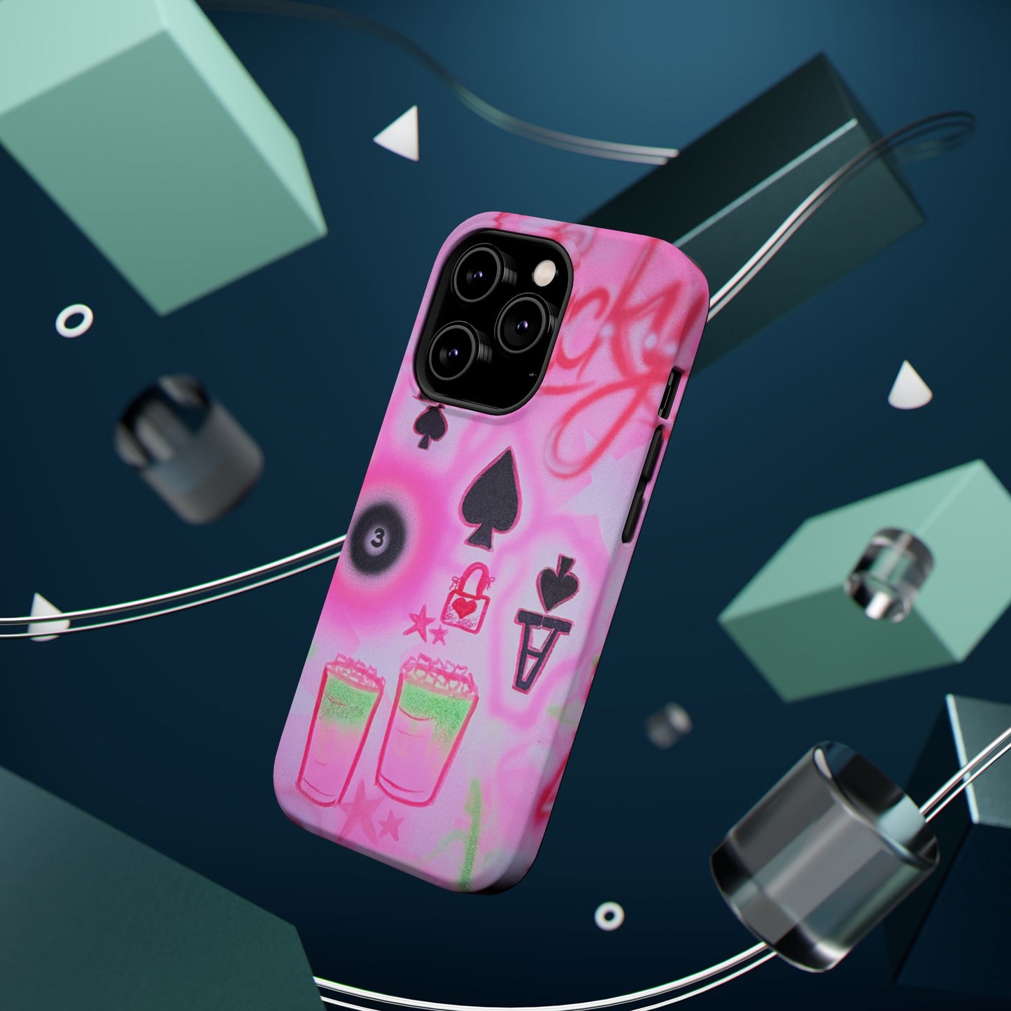 MagSafe "lucky ace" airbrush iPhone case