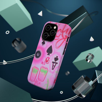 MagSafe "lucky ace" airbrush iPhone case