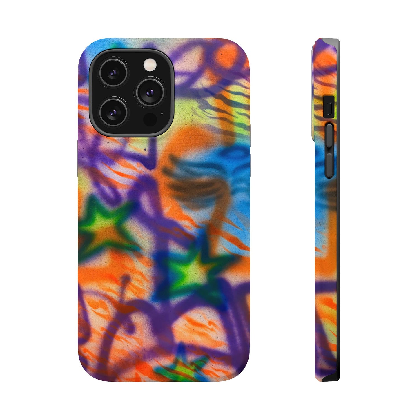 MagSafe "streetwear angel" airbrush iPhone case