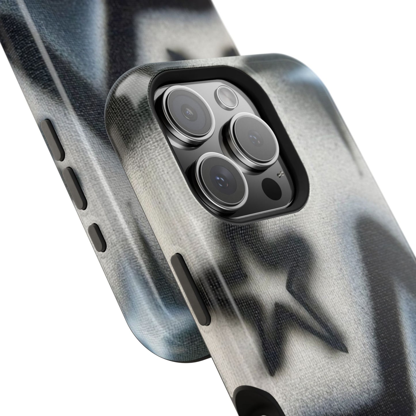 MagSafe "black & white stars" airbrush iPhone case