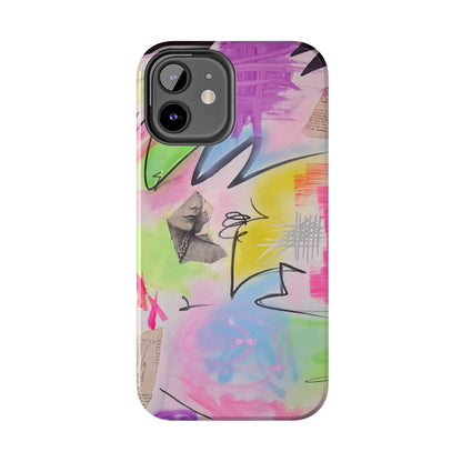 "pastel static" airbrush iPhone case