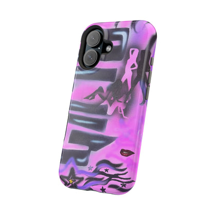 MagSafe "neon nights" airbrush iPhone case
