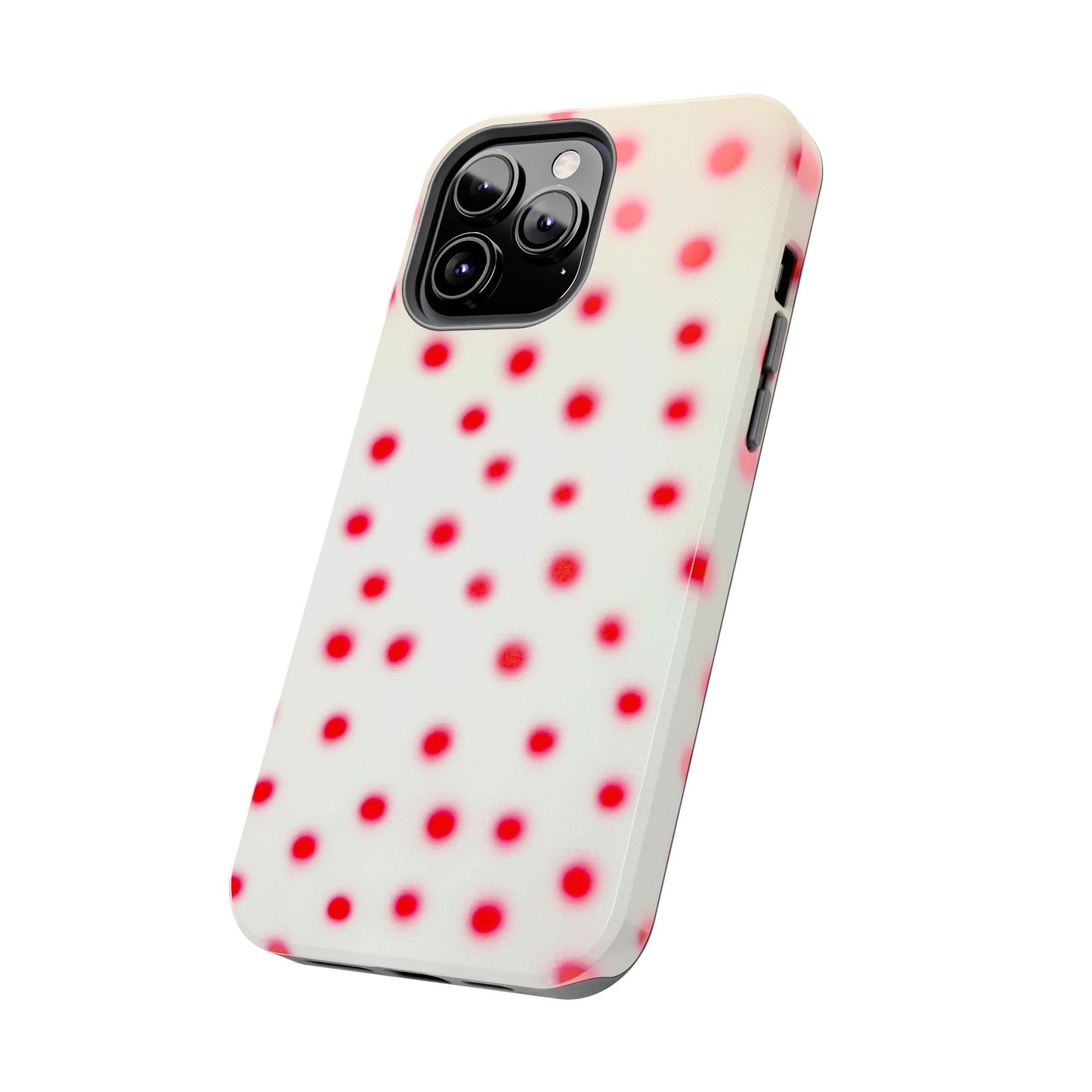 "vanilla cherry polka dot" airbrush iPhone case
