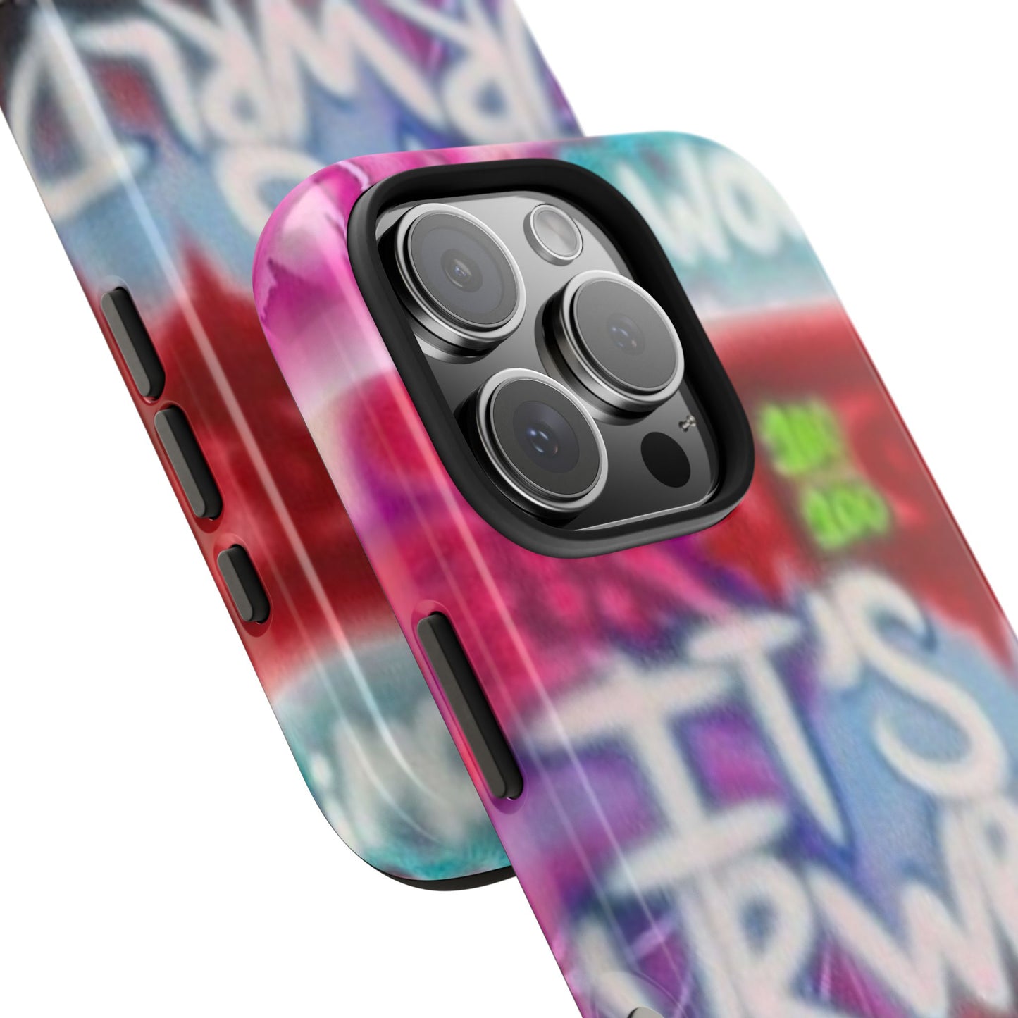 "it's ur WRLD" airbrush iPhone case