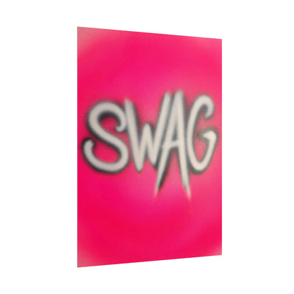 "SWAG" airbrush rolled print