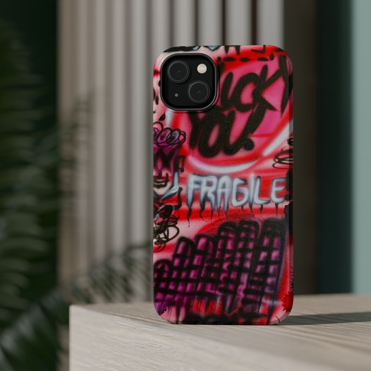 MagSafe "lucky you!" airbrush iPhone case