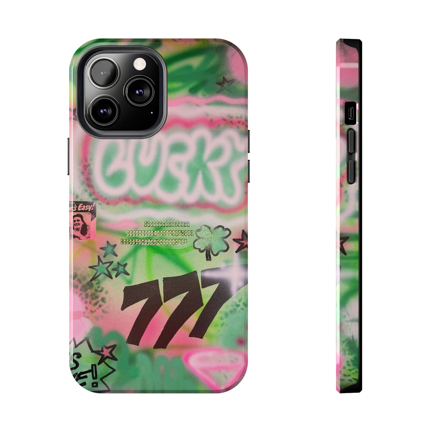 "so lucky" airbrush iPhone case