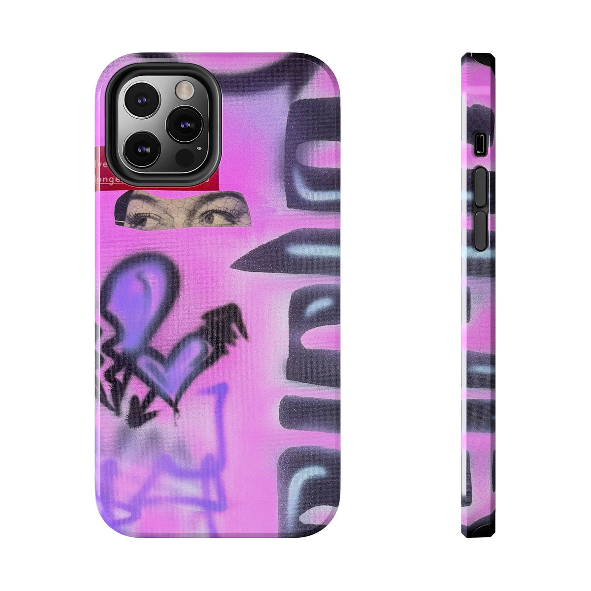 "Lila Prinzessin" Airbrush iPhone Hülle