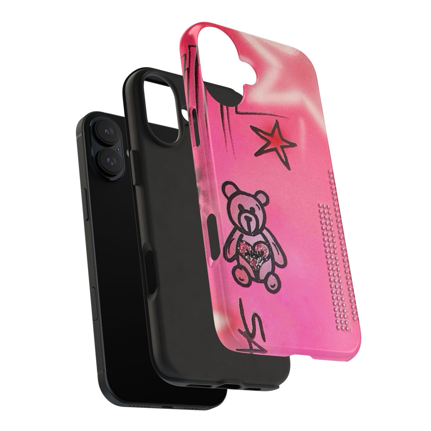 "teddy bear" airbrush iPhone case