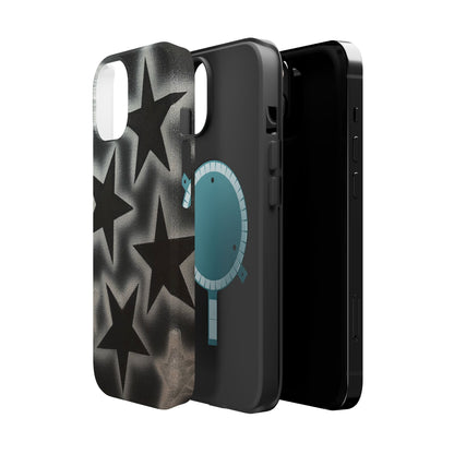 MagSafe "chrome stars" airbrush iPhone case