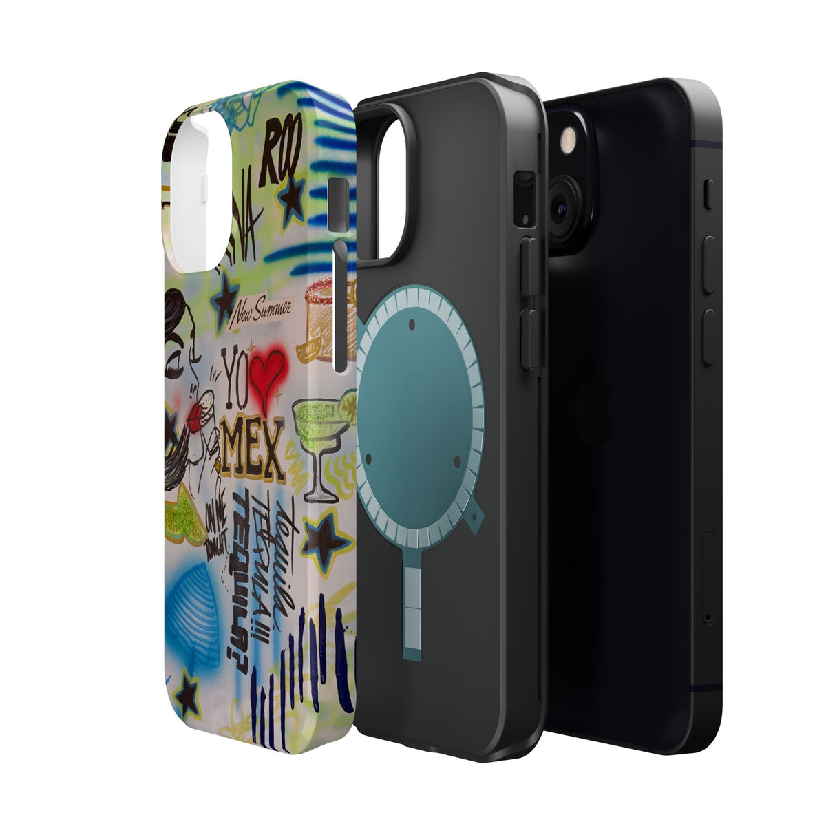 MagSafe "salted lime" airbrush iPhone case