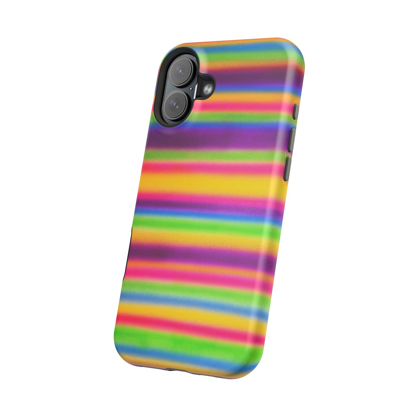 MagSafe "colorful stripes" airbrush iPhone case
