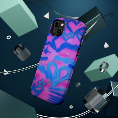 MagSafe "blue camo" airbrush iPhone case