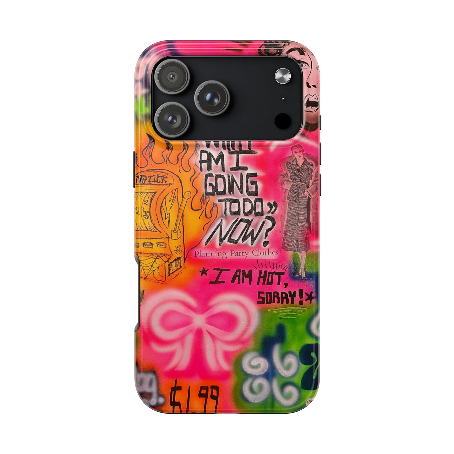 "out of luck" airbrush iPhone case