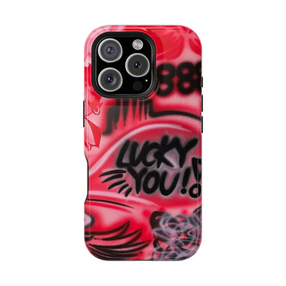MagSafe „lucky you! pt. 2“ Airbrush iPhone Hülle