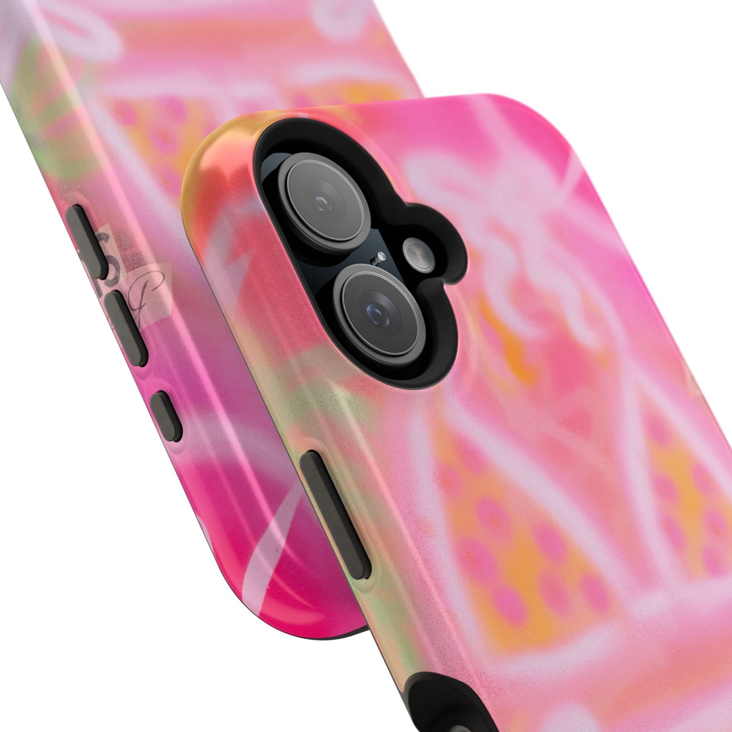 MagSafe "yellow polka dot bikini" airbrush iPhone case
