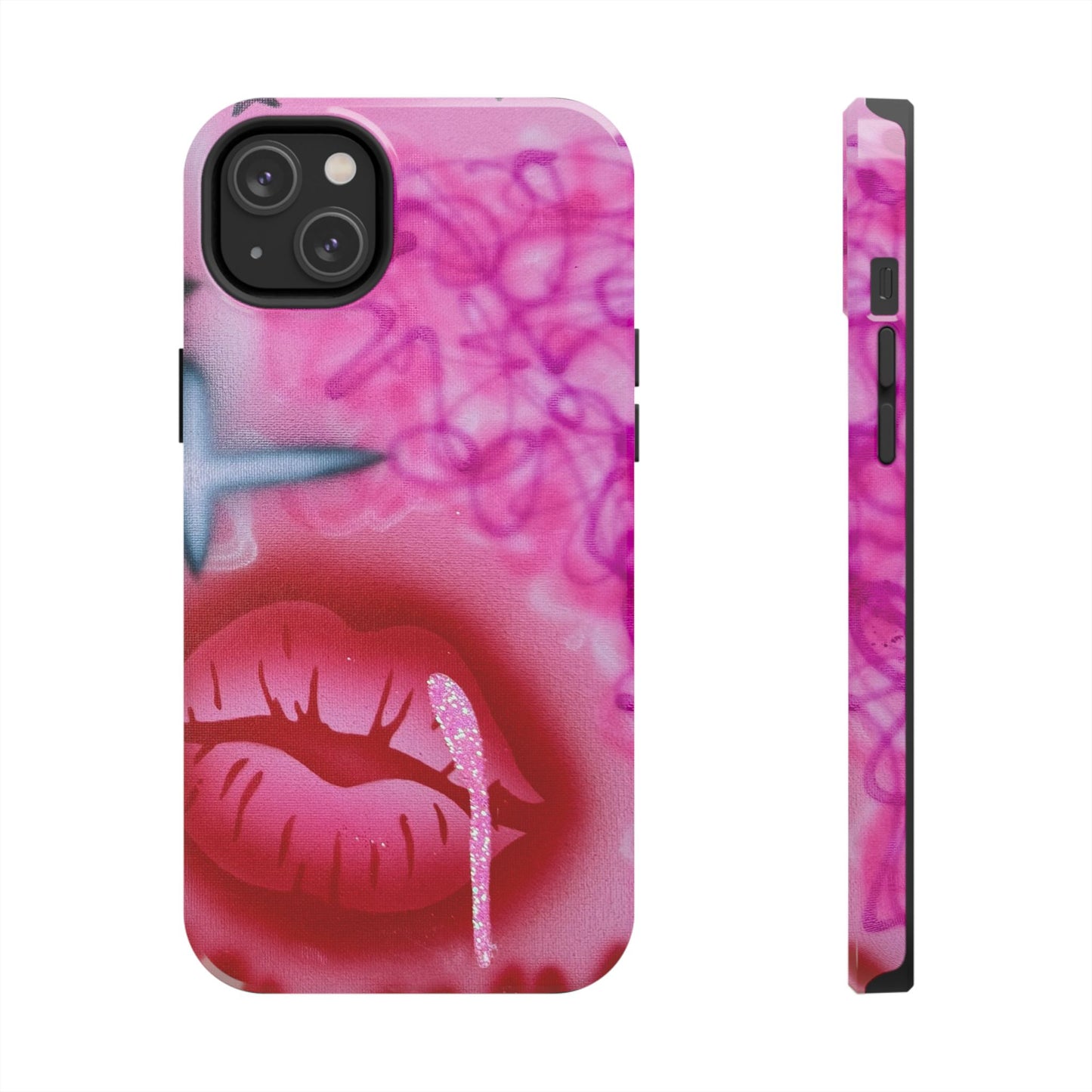 "glitter aura" airbrush iPhone case