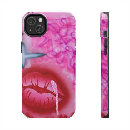 "glitter aura" airbrush iPhone case