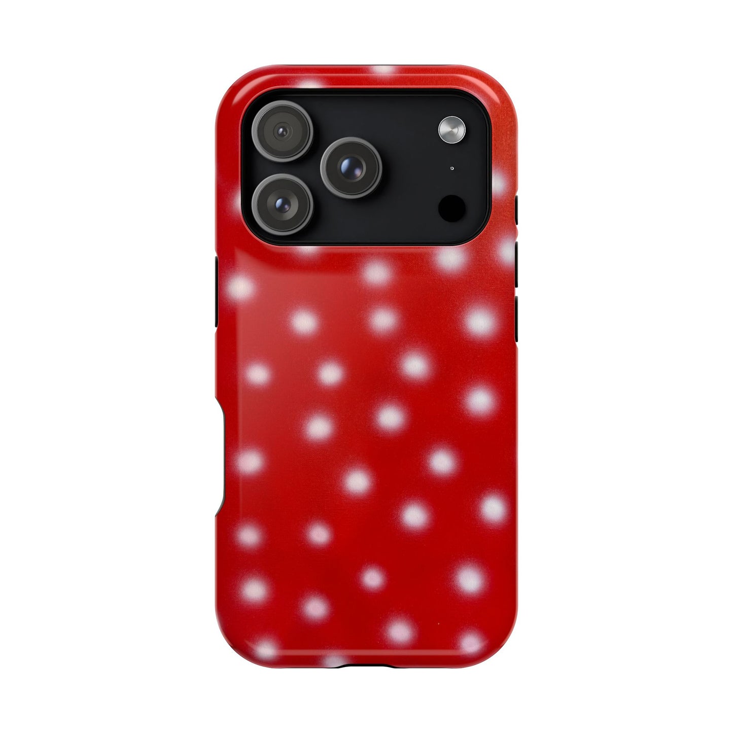 MagSafe "cherry crush polka dot" airbrush iPhone case