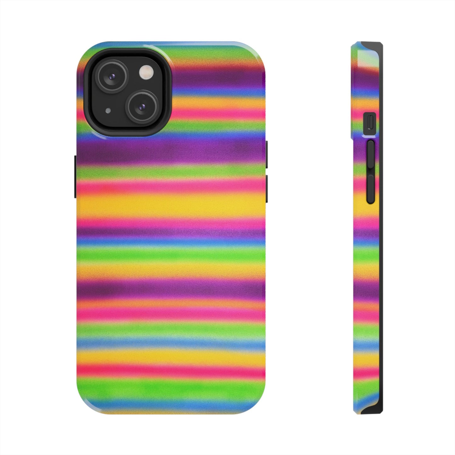 "colorful stripes" airbrush iPhone case