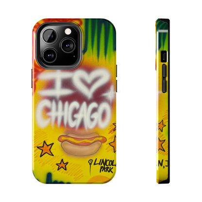 "chicago" airbrush iPhone case