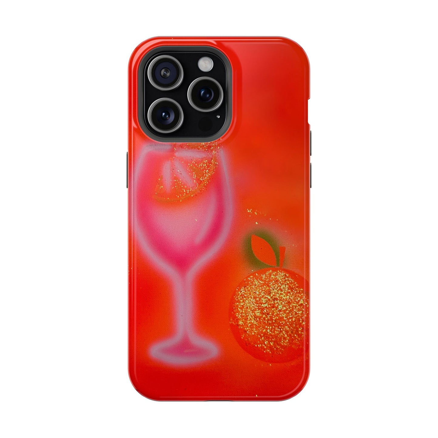 MagSafe "aperol spritz" airbrush iPhone case