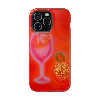MagSafe "aperol spritz" airbrush iPhone case