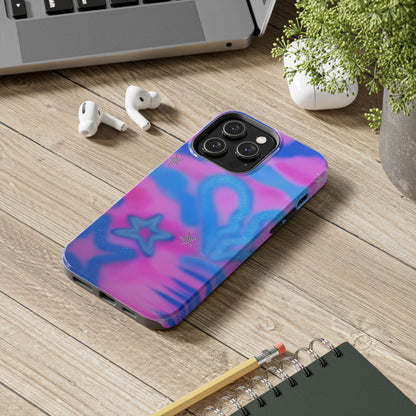 "blue camo" airbrush iPhone case