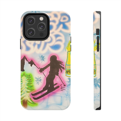 "winter escape" airbrush iPhone case