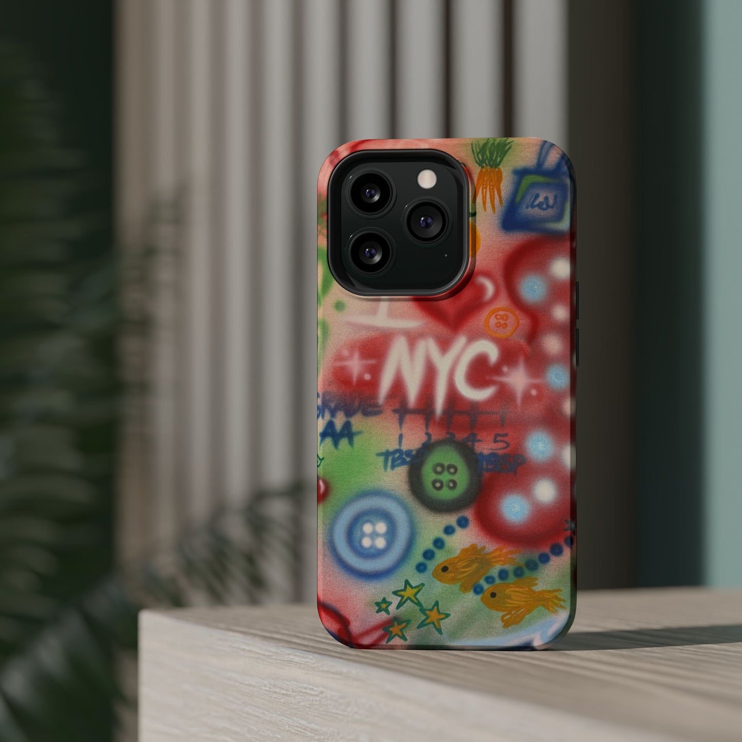 MagSafe "i <3 NYC" airbrush iPhone case