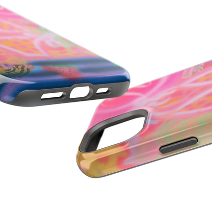 MagSafe "santa monica strawberry" airbrush iPhone case