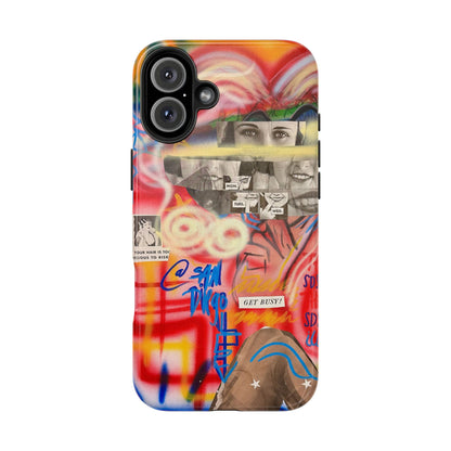 "get busy!" airbrush iPhone case