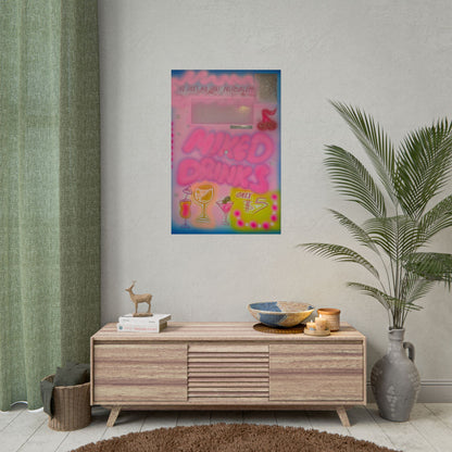 "mixed drinks" airbrush rolled print
