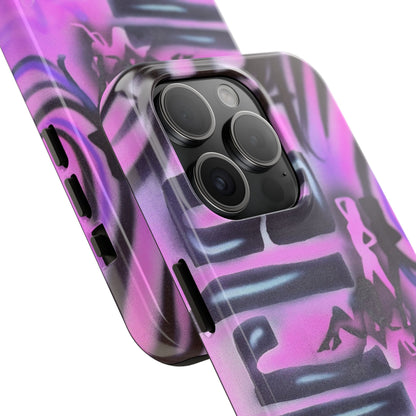 "neon nights" airbrush iPhone case