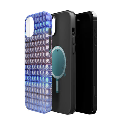 MagSafe "blue studs" airbrush iPhone case