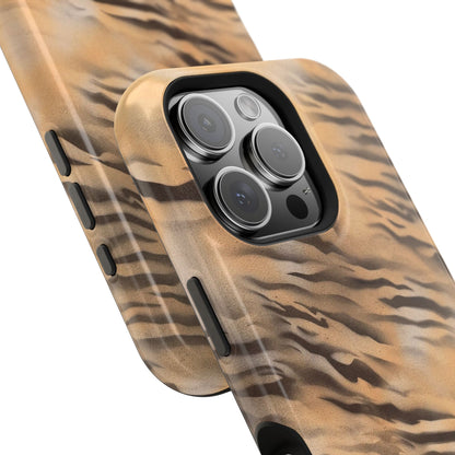 MagSafe "neutral tiger" airbrush iPhone case