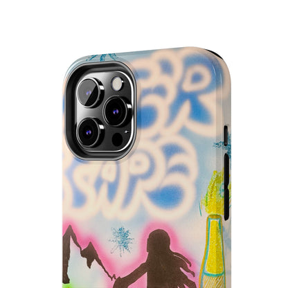 "winter escape" airbrush iPhone case
