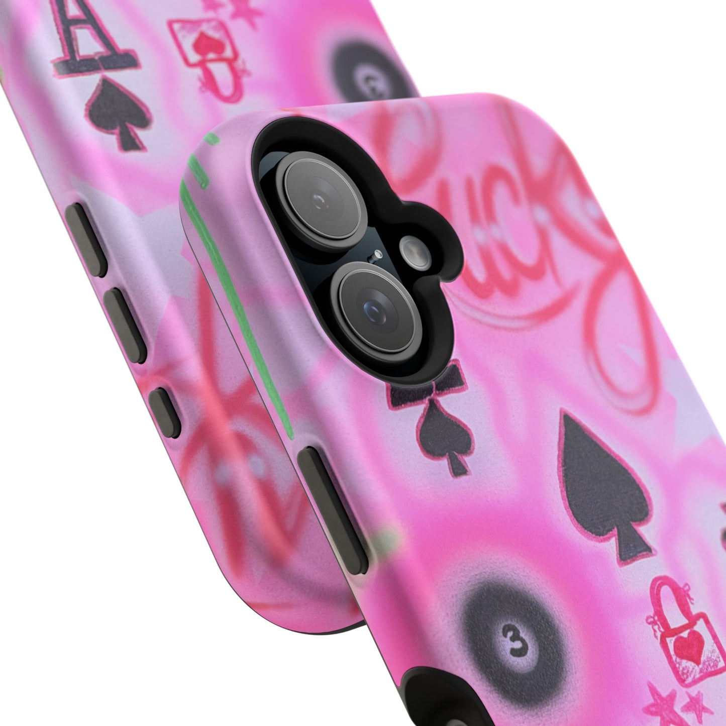 MagSafe "lucky ace" airbrush iPhone case