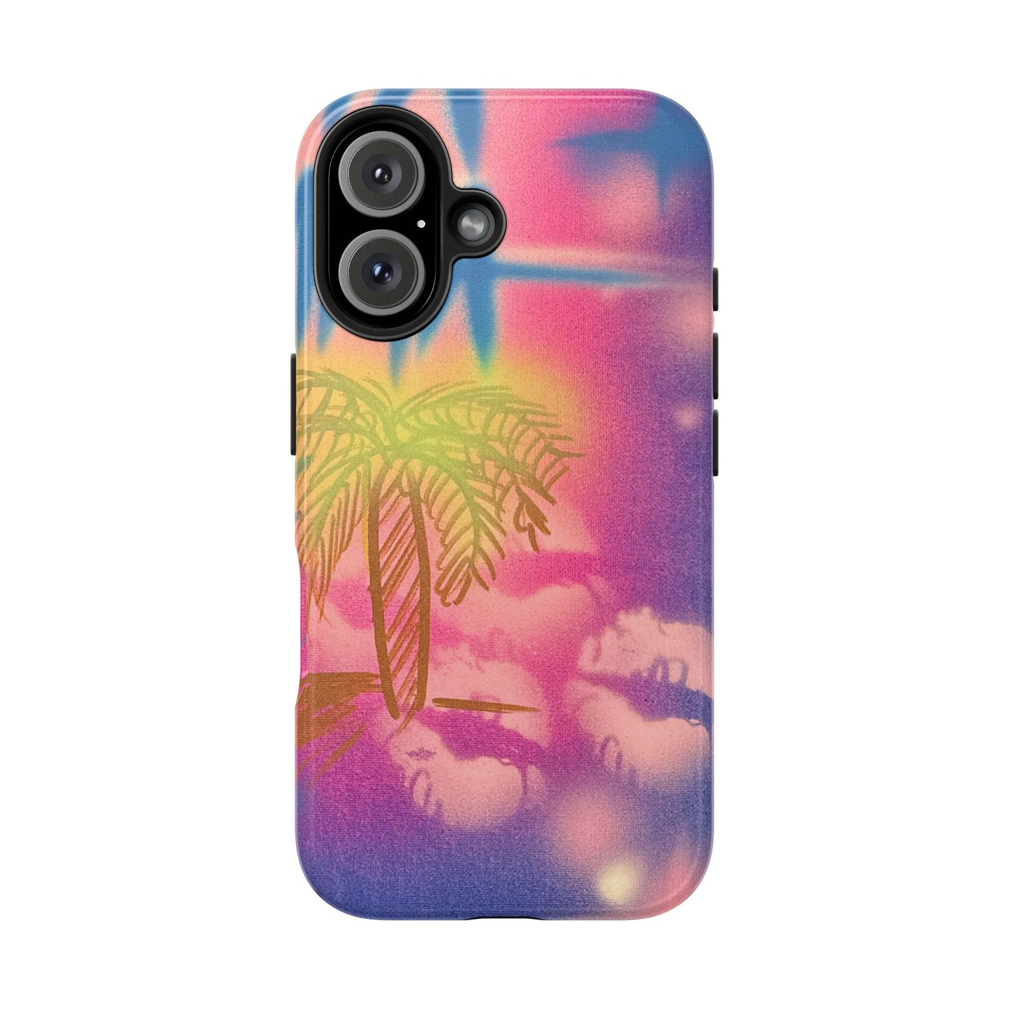 "glowy night" airbrush iPhone case