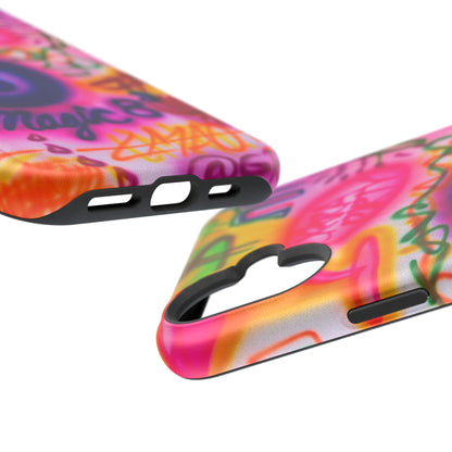 MagSafe "farbenfrohes Chaos" Airbrush-iPhone-Hülle