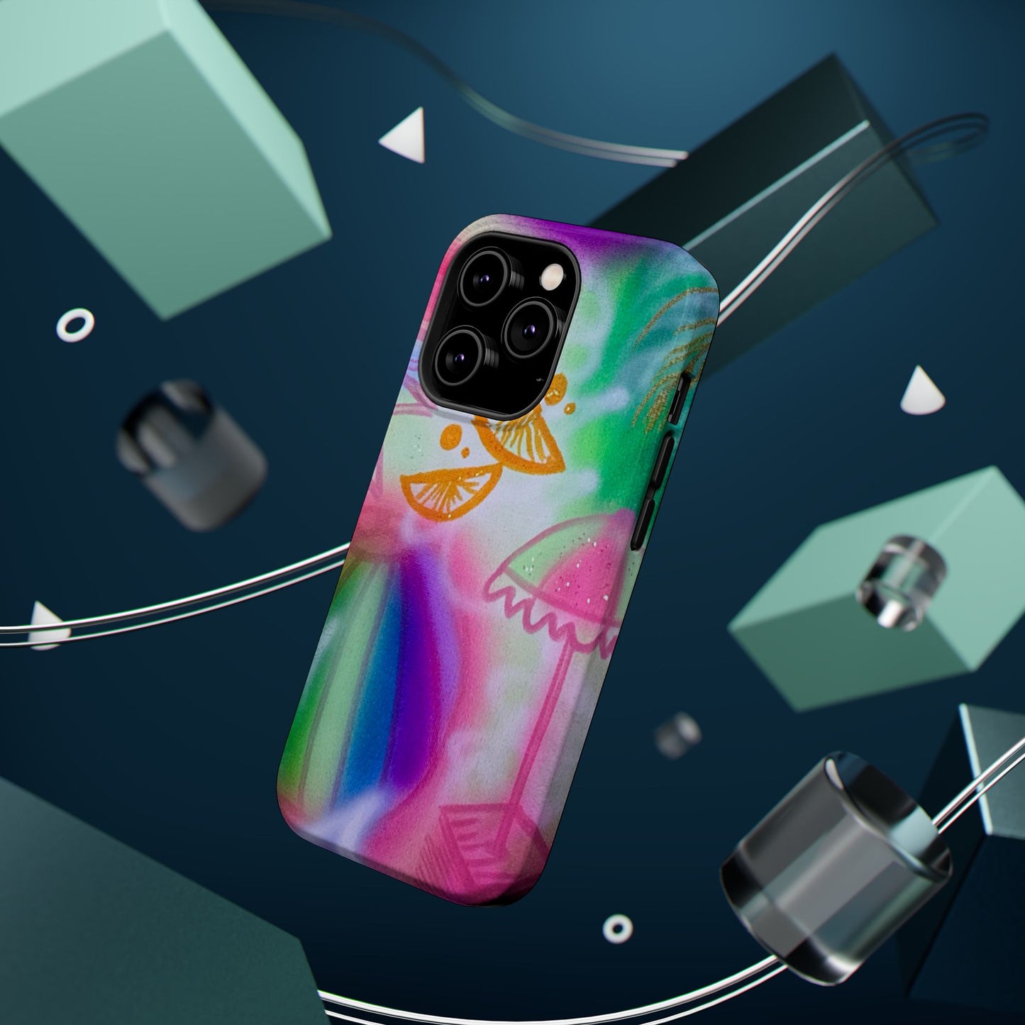 MagSafe "on the beach" airbrush iPhone case