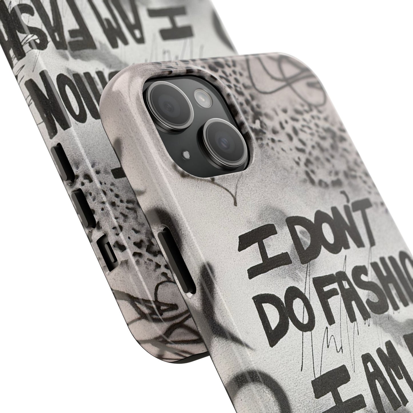 "i am fashion" airbrush iPhone case