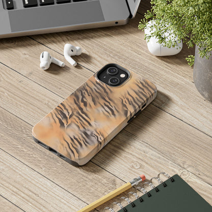 neutral tiger airbrush iPhone case