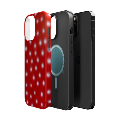 MagSafe "cherry crush polka dot" airbrush iPhone case