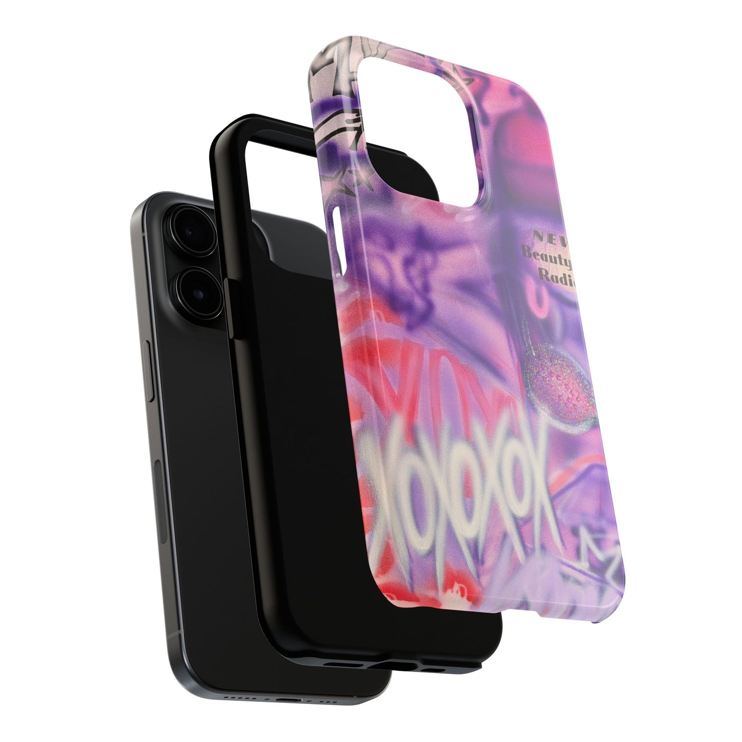 "mic check" airbrush iPhone case
