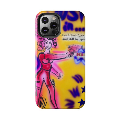 "spiraling thoughts" airbrush iPhone case