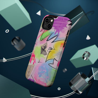 MagSafe "pastel static" airbrush iPhone case