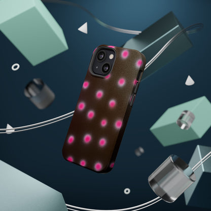 MagSafe "cherry mocha polka dot" airbrush iPhone case